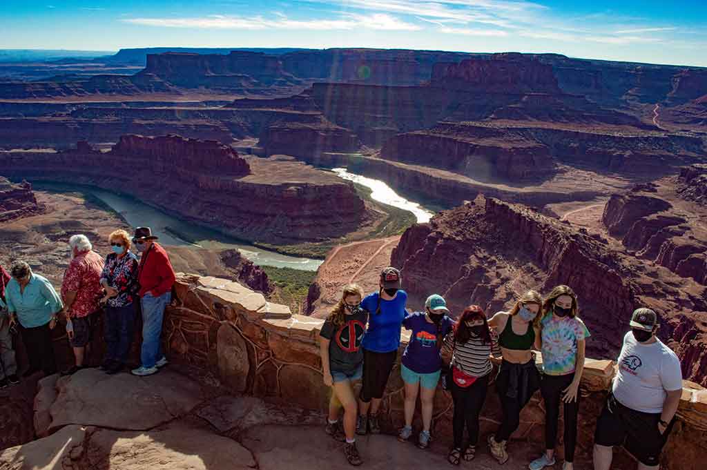 Grand View Point Overlook at Canyon Lands National Park.