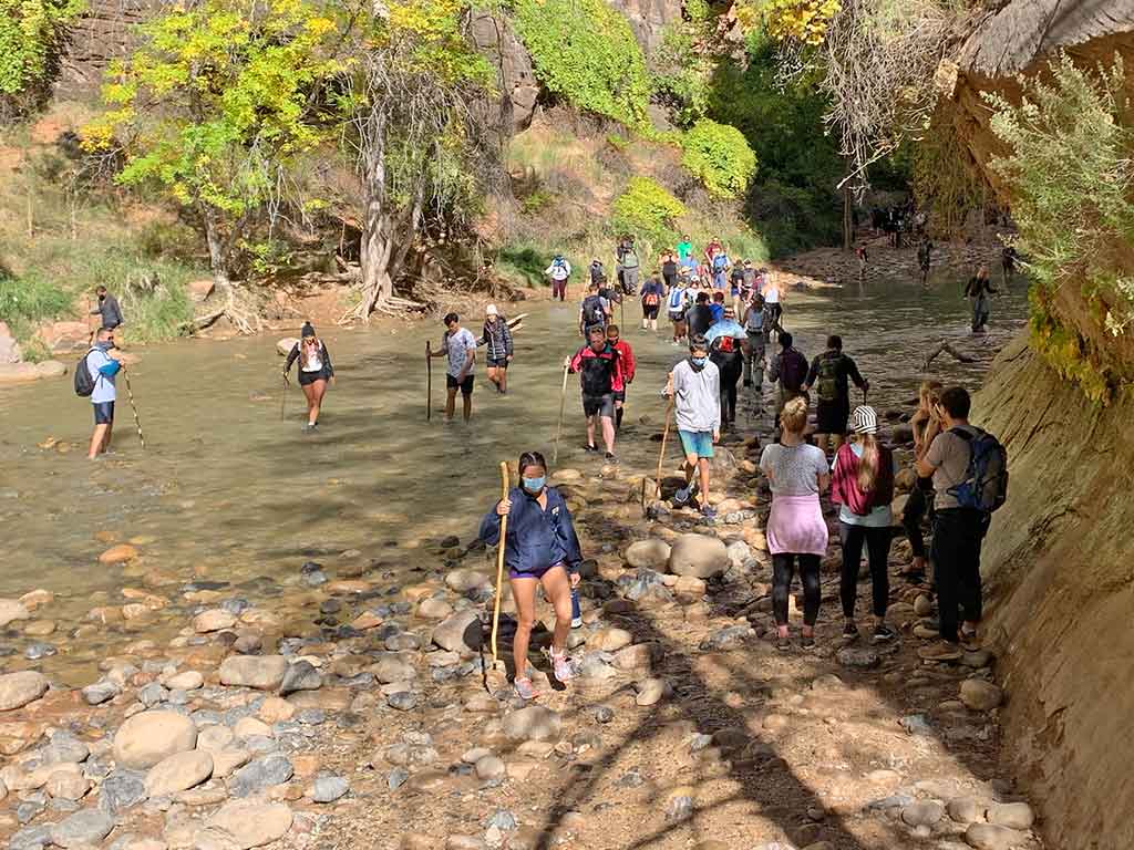 Zion National Park The Narrows Trail start