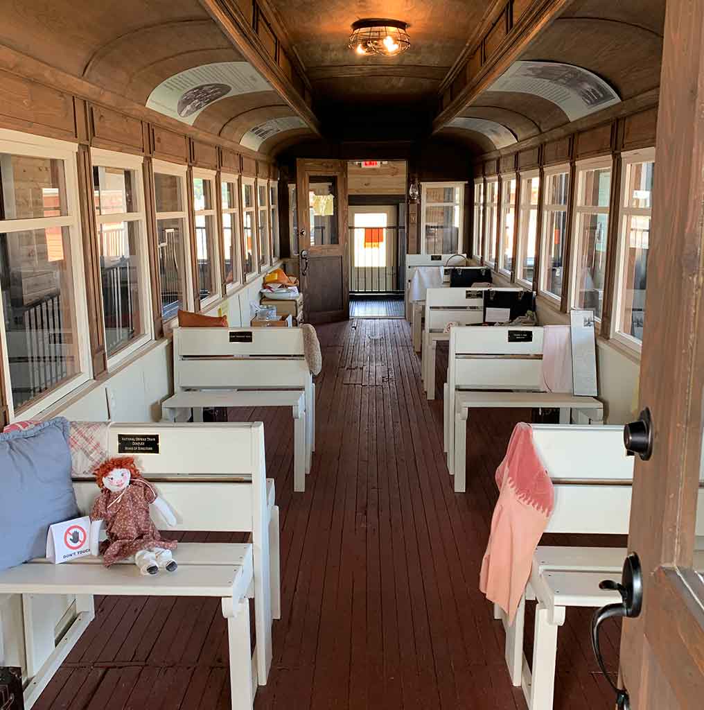 typical Orphan Train rail car