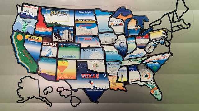 The USA map on our trailer was missing some states.