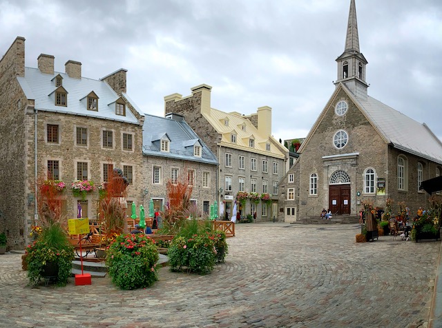 Old Quebec City square