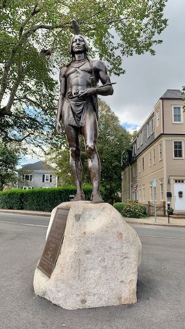 Massasoit statue in Plymouth Massachesetts
