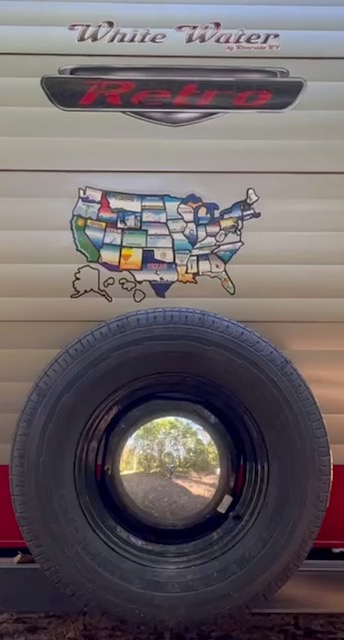 trailer USA map with the northeast states filled in