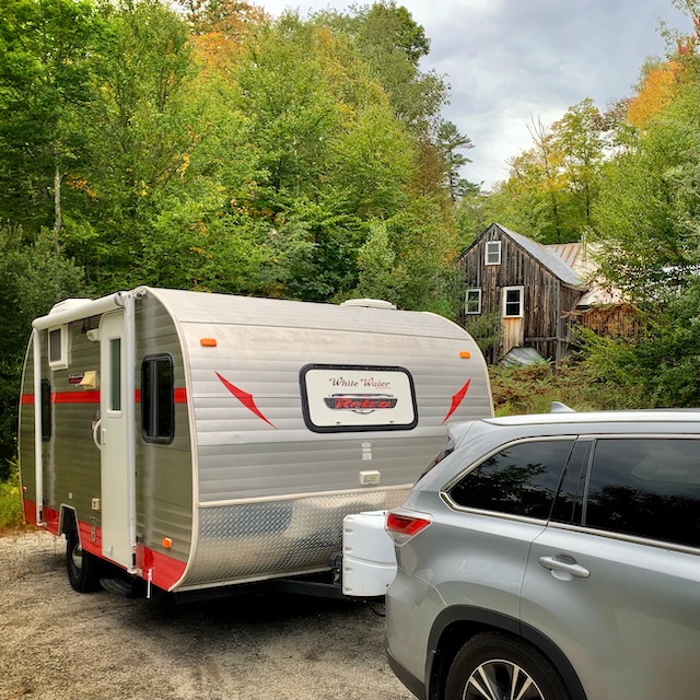 set-in-the-woods yoga studio Harvest Hosts