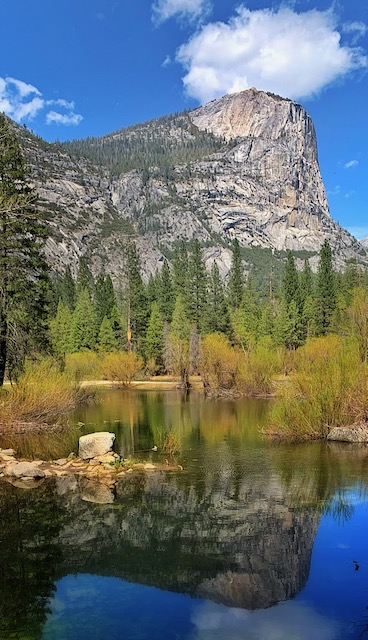 Beautiful mountain reflection