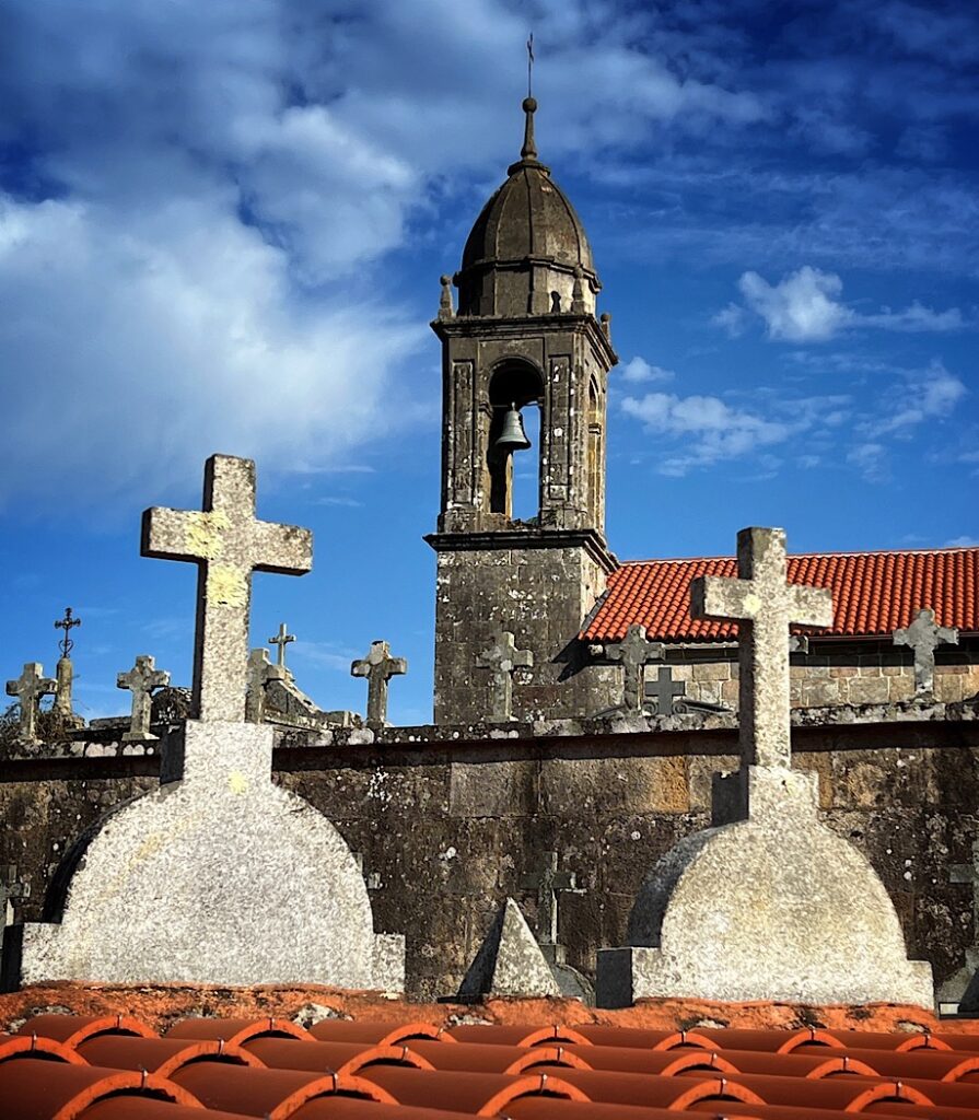 Old church and crosses