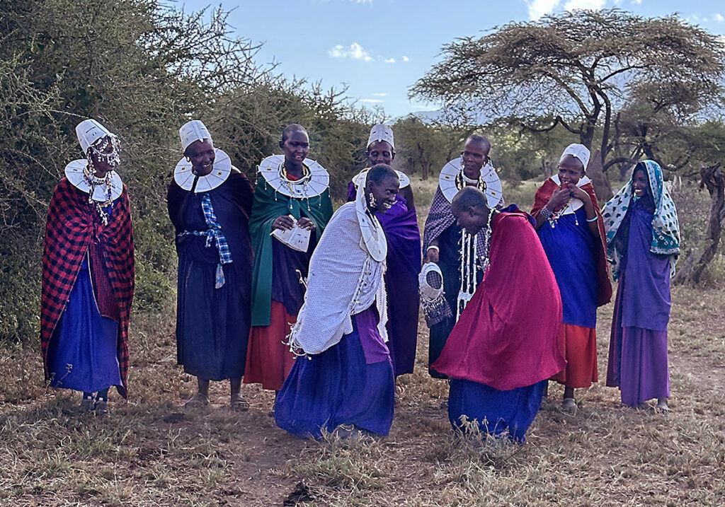 Massai village women
